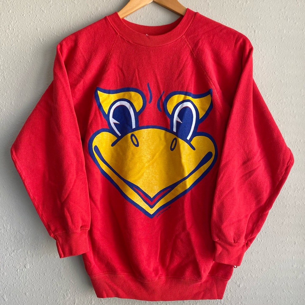 Vintage 80s KU Kansas Jayhawks Sweatshirt